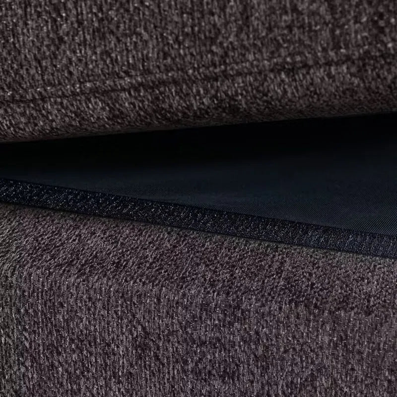 6 Seater Sofa: 6 Seater Reversible Upholstered Corner Sectional Sofa(Dark Gray Polyester Blend)