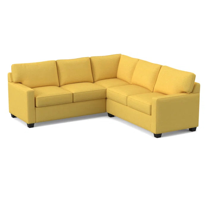 L-Shape Sectional Sofa: 90" Wide Symmetrical Corner Sectional(Antic Mimosa)