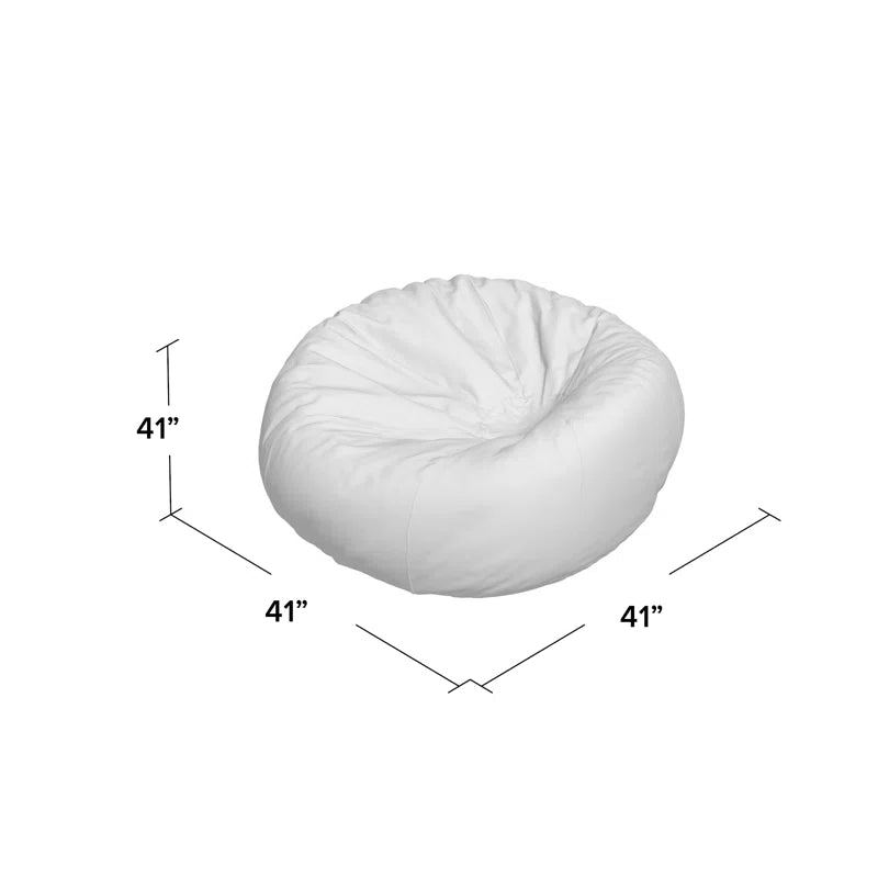 THE CASA ORO® Bean Bag Adults or Kids Classic Refillable Cotton(Lavender/White Cotton Twill)