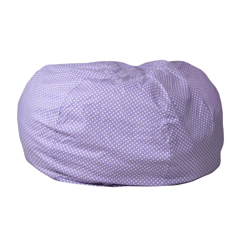 THE CASA ORO® Bean Bag Adults or Kids Classic Refillable Cotton(Lavender/White Cotton Twill)