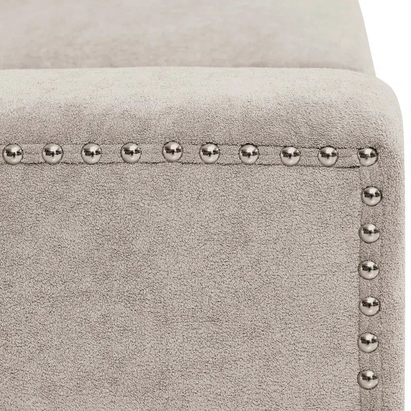 L- Shape Sectional Sofa: 7 - Piece Modular Corner Sectional(Camel Polyester Blend)