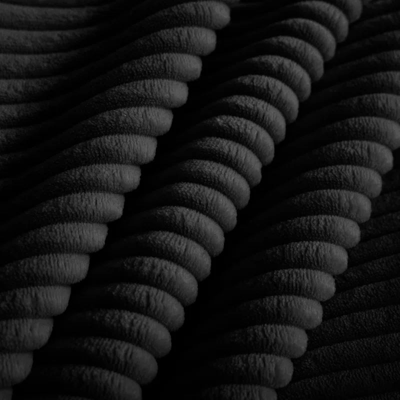 Sofa Chair: Deep Seat Single Sofa Accent Chair with Pillow(Black Corduroy)