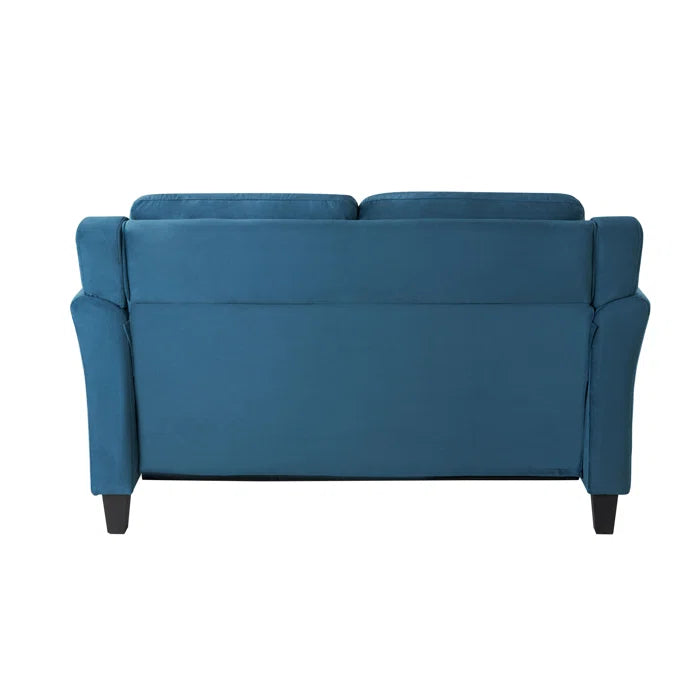 Loveseat: Lourdez 56.3" Modern Style Upholstered Loveseat(Blue)