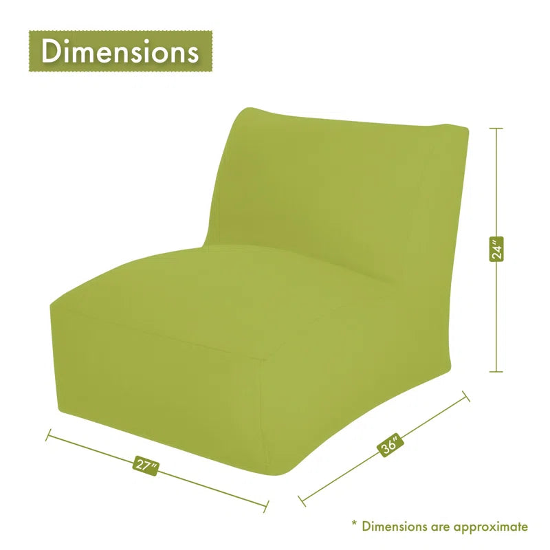 THE CASA ORO® Modern Design Cotton Lounger & Bean Bag Chair for Living Room, Gaming Room, Family Room(Gray)