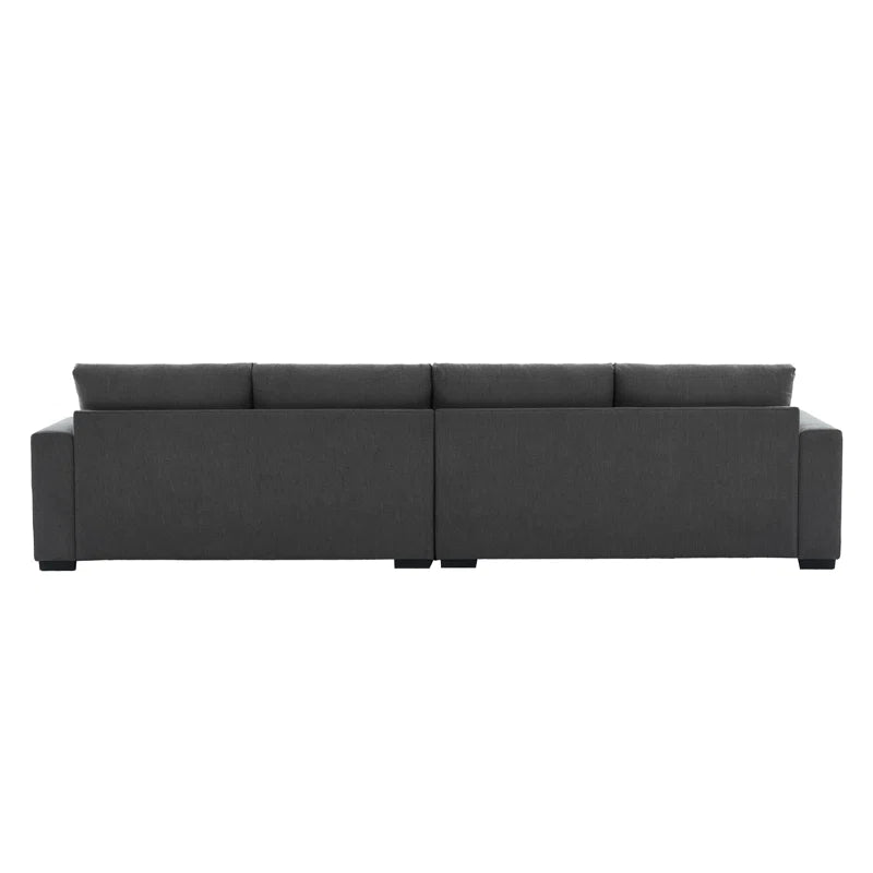 6 Seater Sofa: 6-piece Modular Arm Upholstered Sofa With Storage Ottoman(Gray Linen)