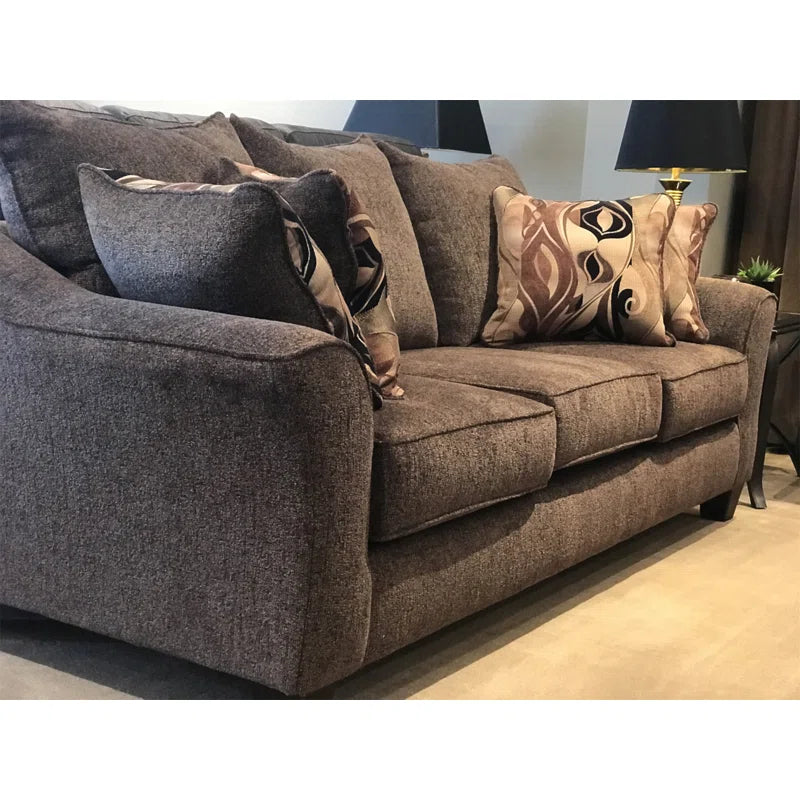 THE CASA ORO® Designer Sofa Set: Stylish Living Room Decor with a Luxurious Textured Sofa Set(Brown)
