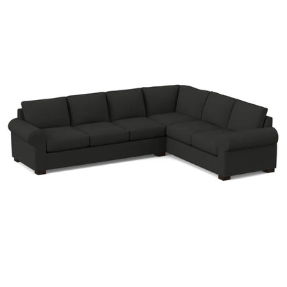 L-Shape Sectional Sofa: 119" Wide Sleeper Corner Sectional(Cardigan Coal)