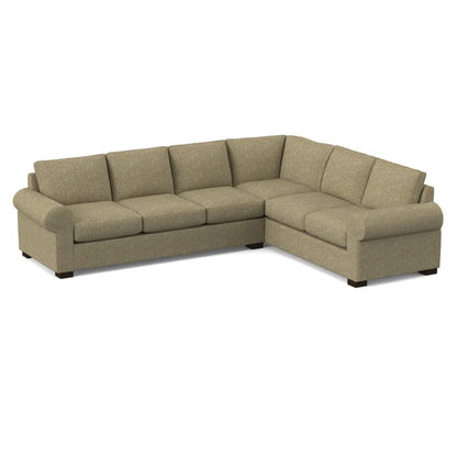 L-Shape Sectional Sofa: 119" Wide Sleeper Corner Sectional(Connelly Dove)