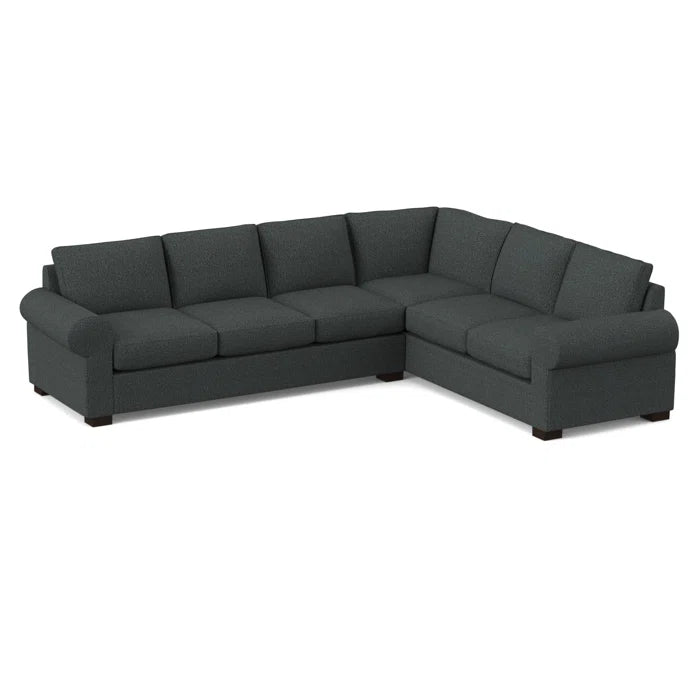 L-Shape Sectional Sofa: 119" Wide Sleeper Corner Sectional(Connelly Crow)