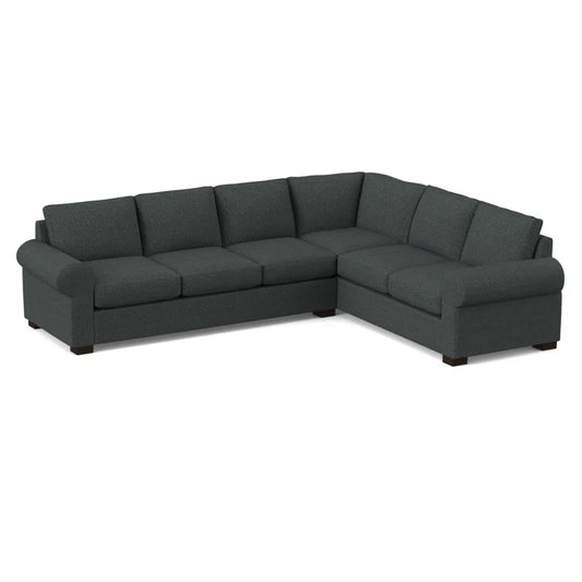 L-Shape Sectional Sofa: 119" Wide Sleeper Corner Sectional(Connelly Crow)