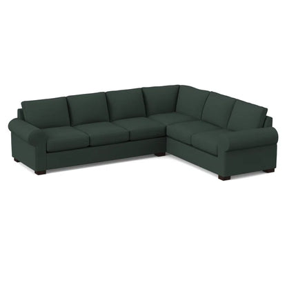 L-Shape Sectional Sofa: 119" Wide Sleeper Corner Sectional(Antic Slate)