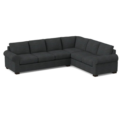 L-Shape Sectional Sofa: 119" Wide Sleeper Corner Sectional(Ridgecrest Midnight)