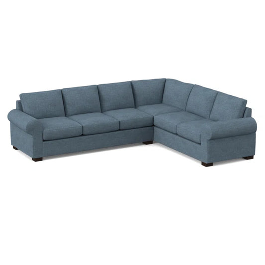 L-Shape Sectional Sofa: 119" Wide Sleeper Corner Sectional(Archetype Anchor)