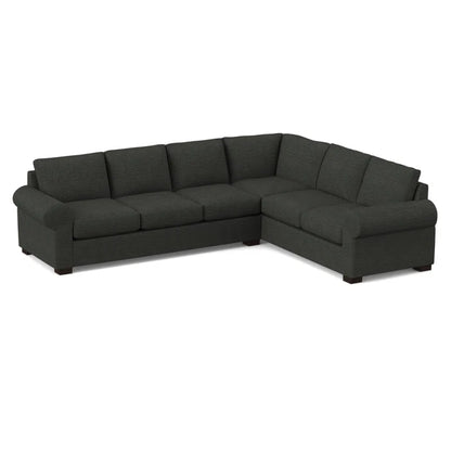 L-Shape Sectional Sofa: 119" Wide Sleeper Corner Sectional(Antic Pepper)
