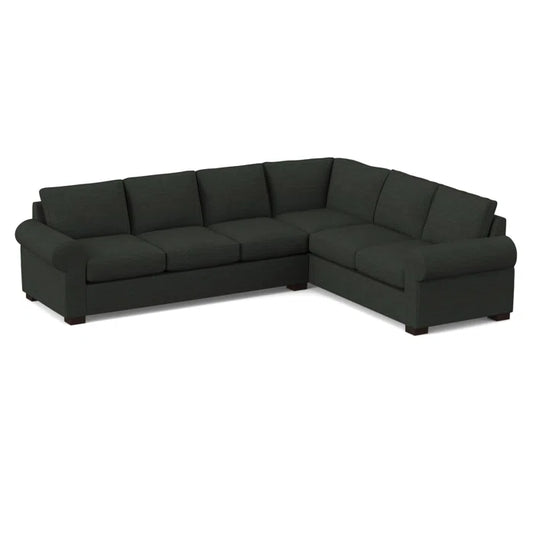 L-Shape Sectional Sofa: 119" Wide Sleeper Corner Sectional(Archetype Smoke)