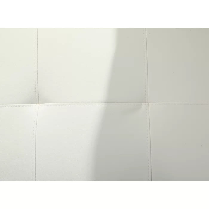 L-Shape Sectional Sofa: 3 - Piece Faux Leather Sectional(Off White)