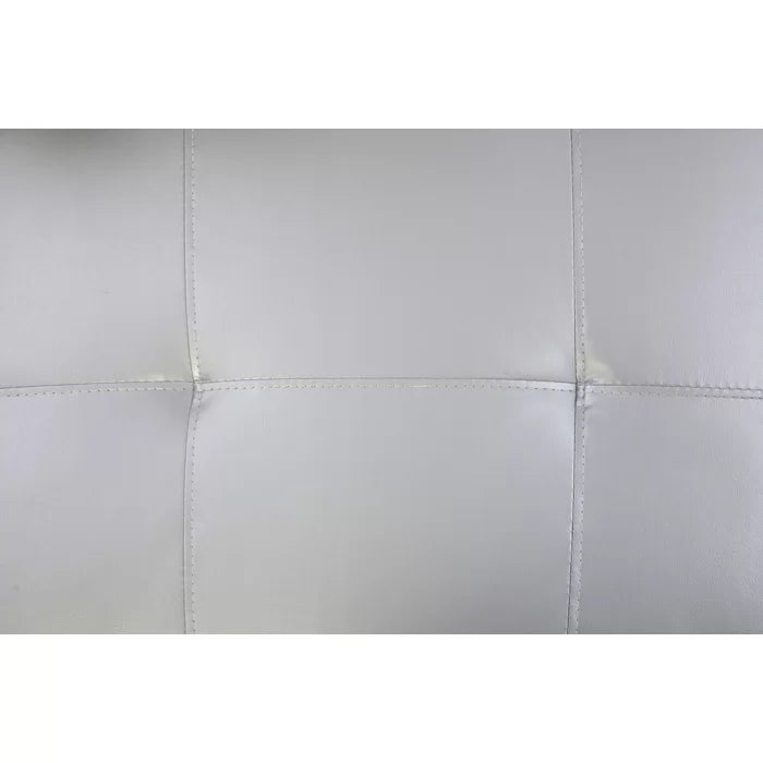 L-Shape Sectional Sofa: 3 - Piece Faux Leather Sectional(Shining Gray)