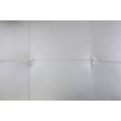 L-Shape Sectional Sofa: 3 - Piece Faux Leather Sectional(Shining Gray)