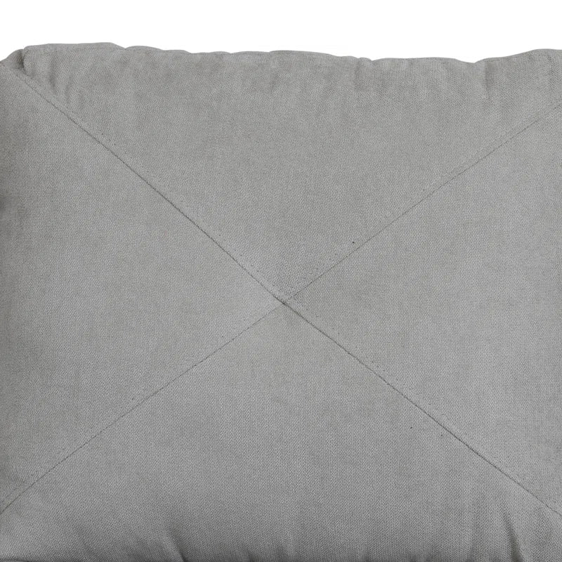 L-Shape Sectional Sofa: 3 - Piece L- Shaped Upholstered Living Room Sectional Sofa(Gray Polyester Blend)