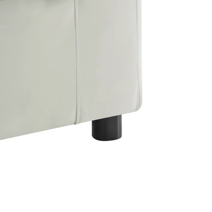 L-Shape Sectional Sofa: 3-Piece Modular Sectional Sofa Combines Modern Design(Ivory Performance Polyester)