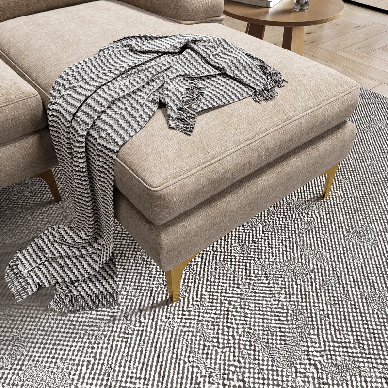 U-Shape Sectional Sofa: 110.6" Wide 3-Piece Upholstered Sectional with Chaise Longue(Camel Chenille)