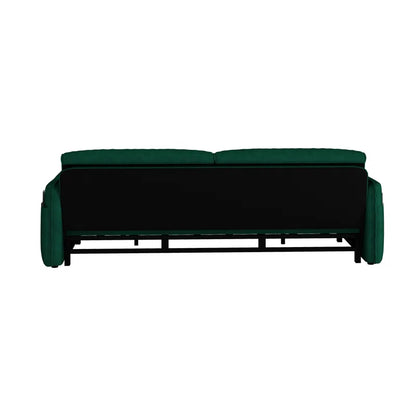 Sofa Cum Bed: 3-in-1 Queen Convertible Sleeper Sofa Cum Bed(Green Velvet)
