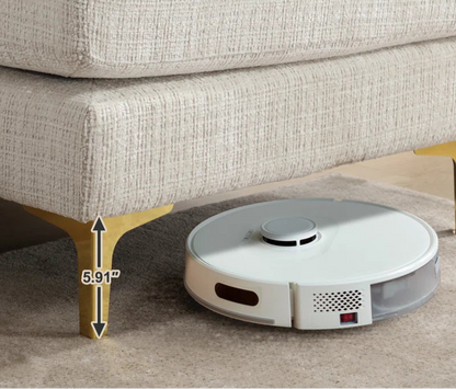 U-Shape Sectional Sofa: 114" Modern Chenille 4 Seater Upholstered Modular Sofa Sleeper With Double Lounge Chaise For Living Room(Beige Chenille)