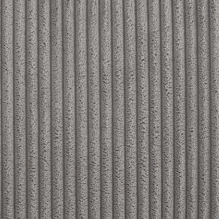 L-Shape Sectional Sofa: 6 - Piece Corduroy Sectional(Light Gray Corduroy)