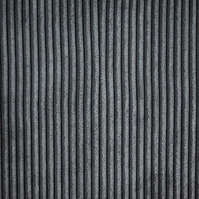 U-Shape Sectional Sofa: 8 - Piece Corduroy Sectional(Dark Gray Corduroy)