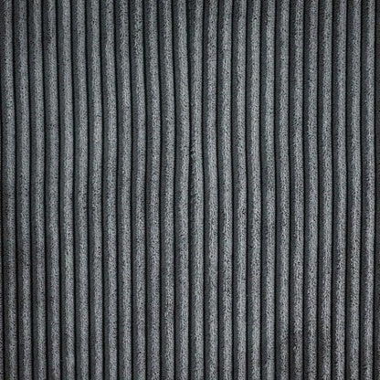 U-Shape Sectional Sofa: 8 - Piece Corduroy Sectional(Dark Gray Corduroy)