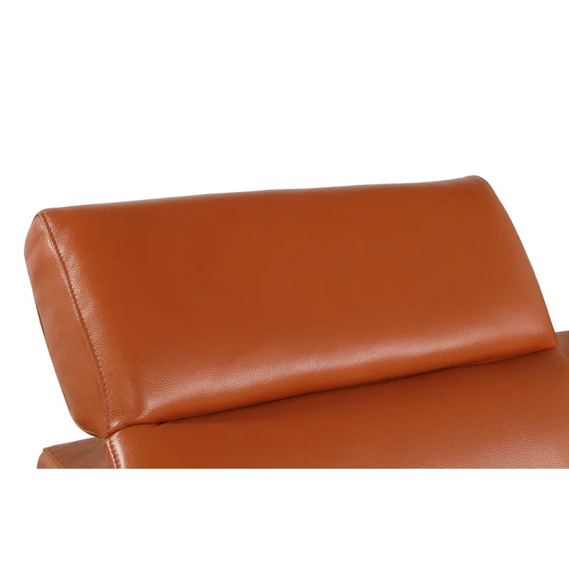 L-Shape Sectional Sofa: 8 - Piece Top Grain Italian Leather Power Reclining Sectional(Camel Genuine Leather)