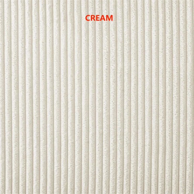 U-Shape Sectional Sofa: 9 - Piece Upholstered Sectional(Beige Corduroy)