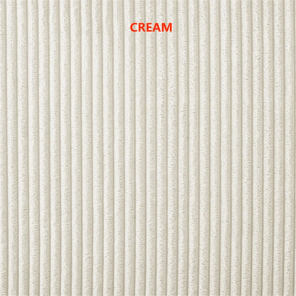 U-Shape Sectional Sofa: 9 - Piece Upholstered Sectional(Beige Corduroy)