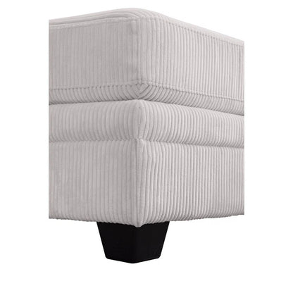 U-Shape Sectional Sofa: 9 - Piece Upholstered Sectional(Beige Corduroy)