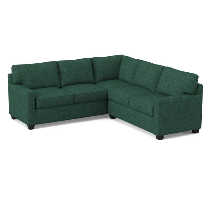 L-Shape Sectional Sofa: 90" Wide Symmetrical Corner Sectional(Antic Jade)