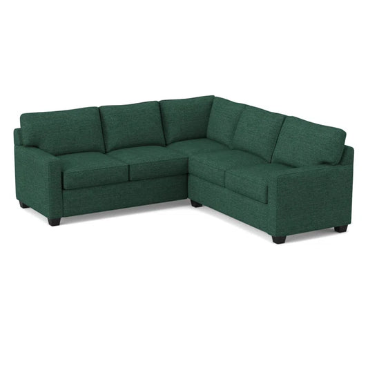 L-Shape Sectional Sofa: 90" Wide Symmetrical Corner Sectional(Antic Jade)