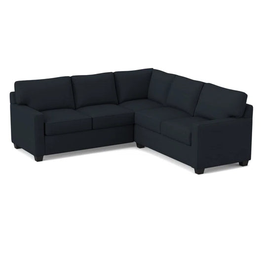 L-Shape Sectional Sofa: 90" Wide Symmetrical Corner Sectional(Antic Navy)