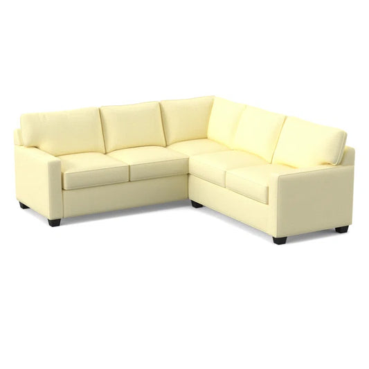 L-Shape Sectional Sofa: 90" Wide Symmetrical Corner Sectional(Antic Shell)