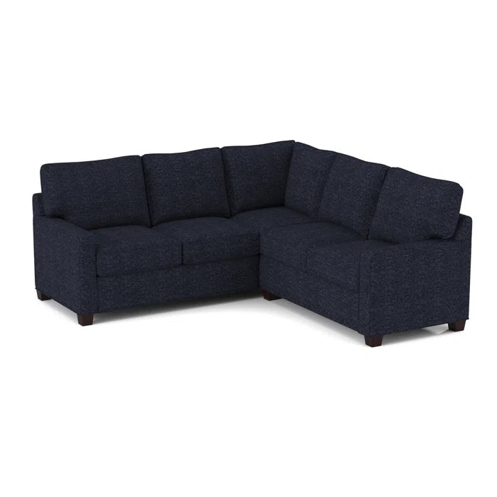 L-Shape Sectional Sofa: 90" Wide Symmetrical Corner Sectional(Fluff Alabaster)