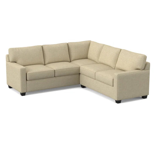 L-Shape Sectional Sofa: 90" Wide Symmetrical Corner Sectional(Archetype Hemp)