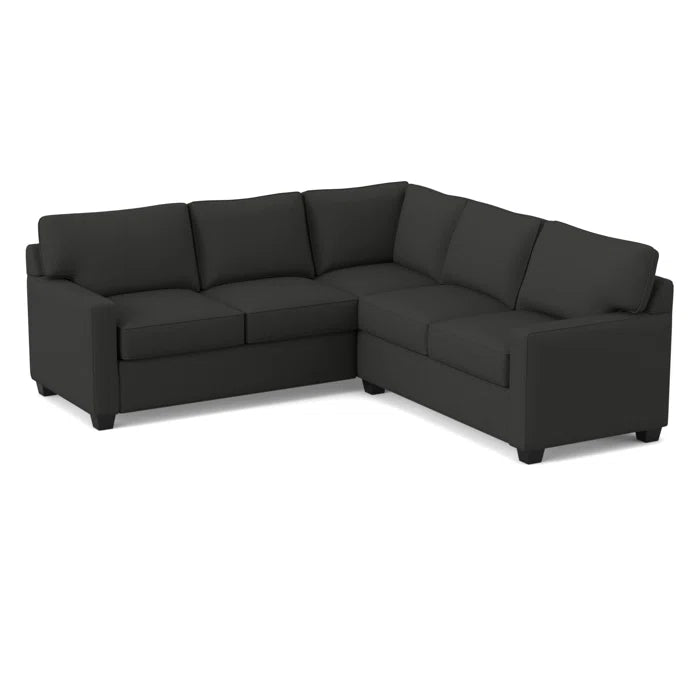 L-Shape Sectional Sofa: 90" Wide Symmetrical Corner Sectional(Cardigan Coal)