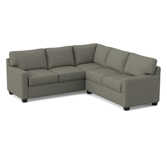 L-Shape Sectional Sofa: 90" Wide Symmetrical Corner Sectional(Dorset Ash)