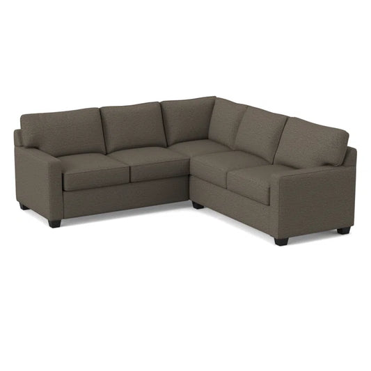 L-Shape Sectional Sofa: 90" Wide Symmetrical Corner Sectional(Elliot Caribou)