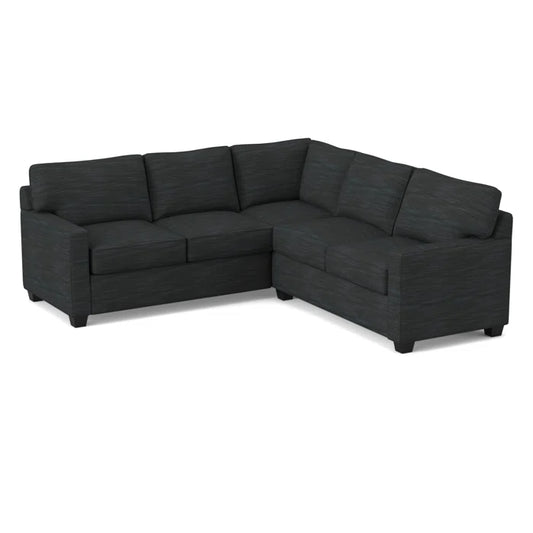 L-Shape Sectional Sofa: 90" Wide Symmetrical Corner Sectional(Ridgecrest Midnight)