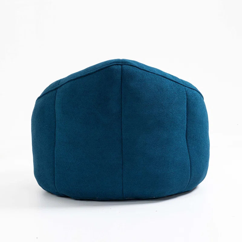 THE CASA ORO® Adult Material Bean Bag Sofa Chair with High Pressure Foam(Blue Microfiber)