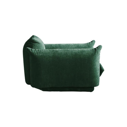 Sofa Chair : 50.39" Comfortable Chenilleyarn Fabric Sofa(Green Chenille)