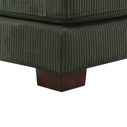 U- Shape Sectional Sofa: 7 - Piece 144" Wide Modular Corner Sectional(Dark Green Corduroy)