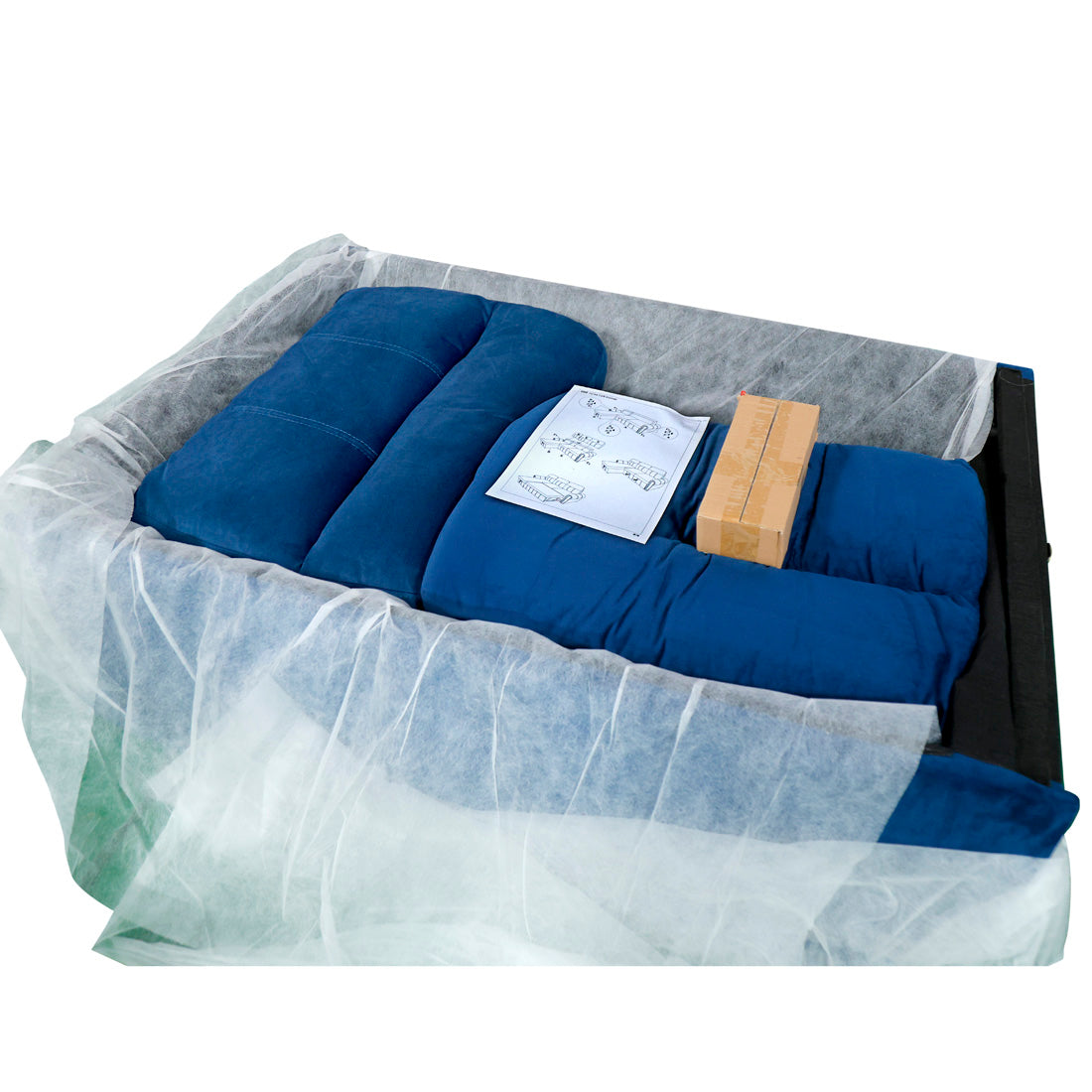 THE CASA ORO 4 Seater Solid Wood Sofa Cum Bed with Storage