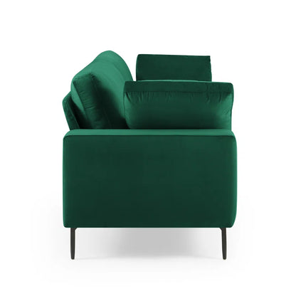 THE CASE ORO® Modern Style Etta 84.3" Mid-Century Modern Design Office Sofa(Green Velvet)