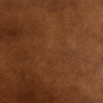 3 Seater Sofa: Modern Living Room Genuine Leather Square Arm Sofa(Brown)